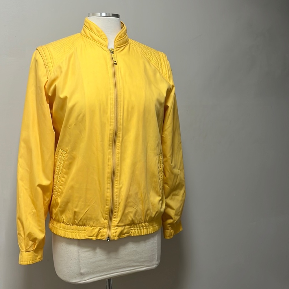 Ispo vintage yellow windbreaker jacket